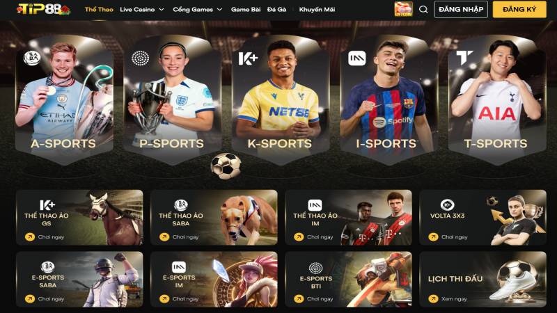Sảnh thể thao trực tuyến TIP88