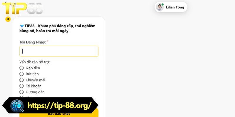 Những thông tin cần cung cấp khi liên hệ TIP88