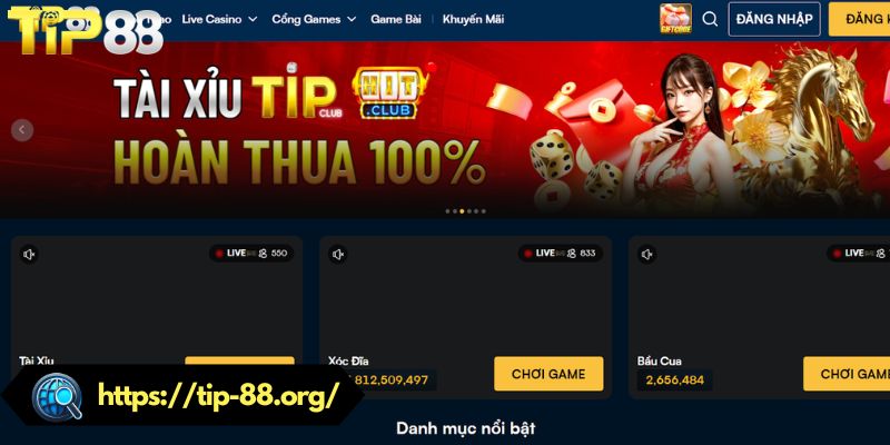 Phương châm hoạt động của nhà cái TIP88